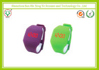 Самомоднейшие померанцовые wristwatches силиконовой резины с экраном водить/касанием