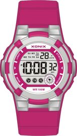 Круглые Sporty вахты кварца LCD цифров для доказательства воды мальчика и девушки 10atm